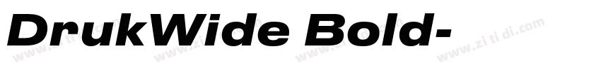 DrukWide Bold字体转换